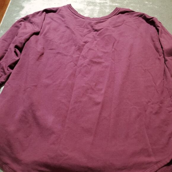 Torrid BURGUNDY PURPLE PULLOVER SWEATSHIRT Sz 2 - Picture 5 of 5